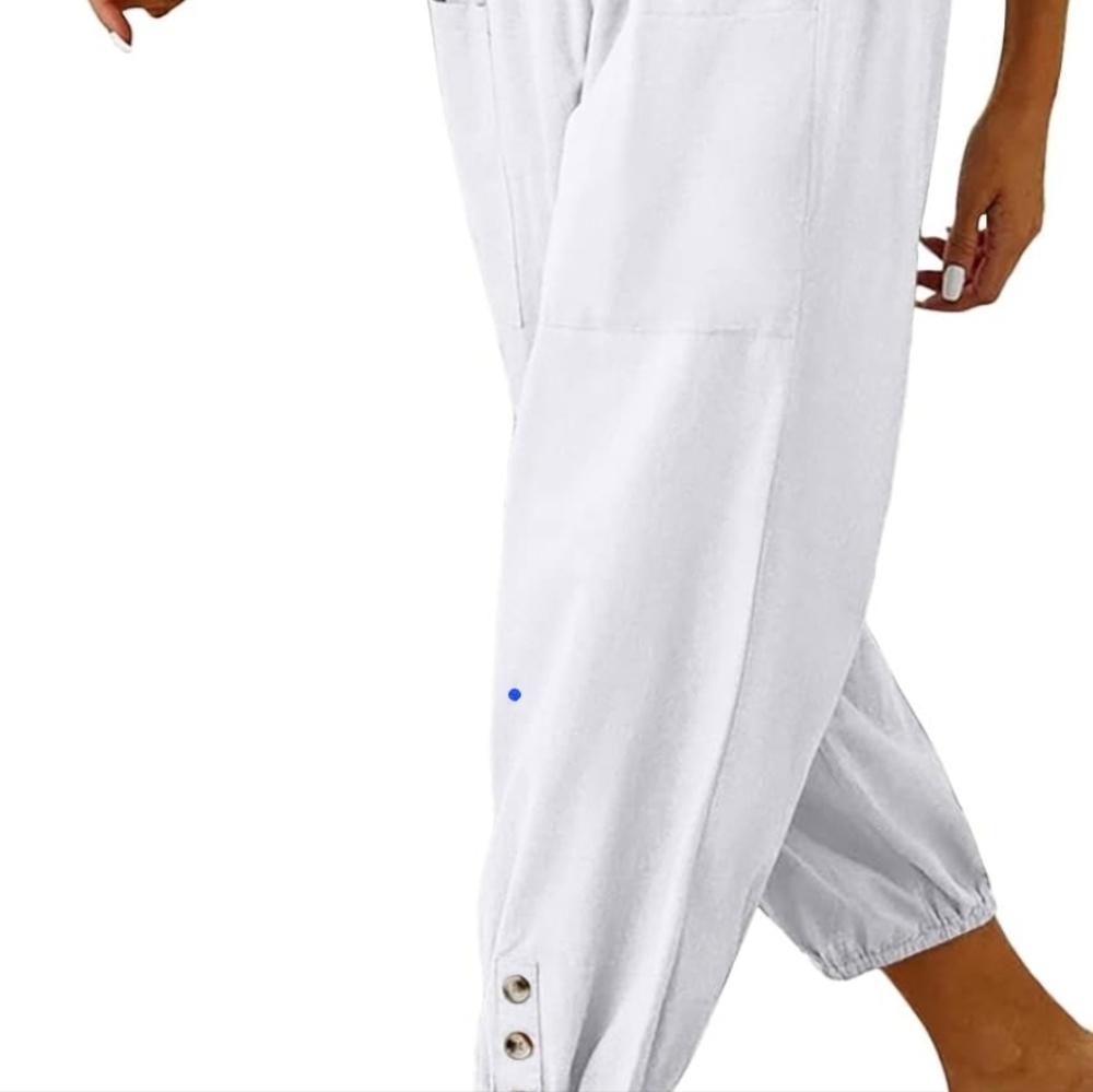 White Casual Women's Pants